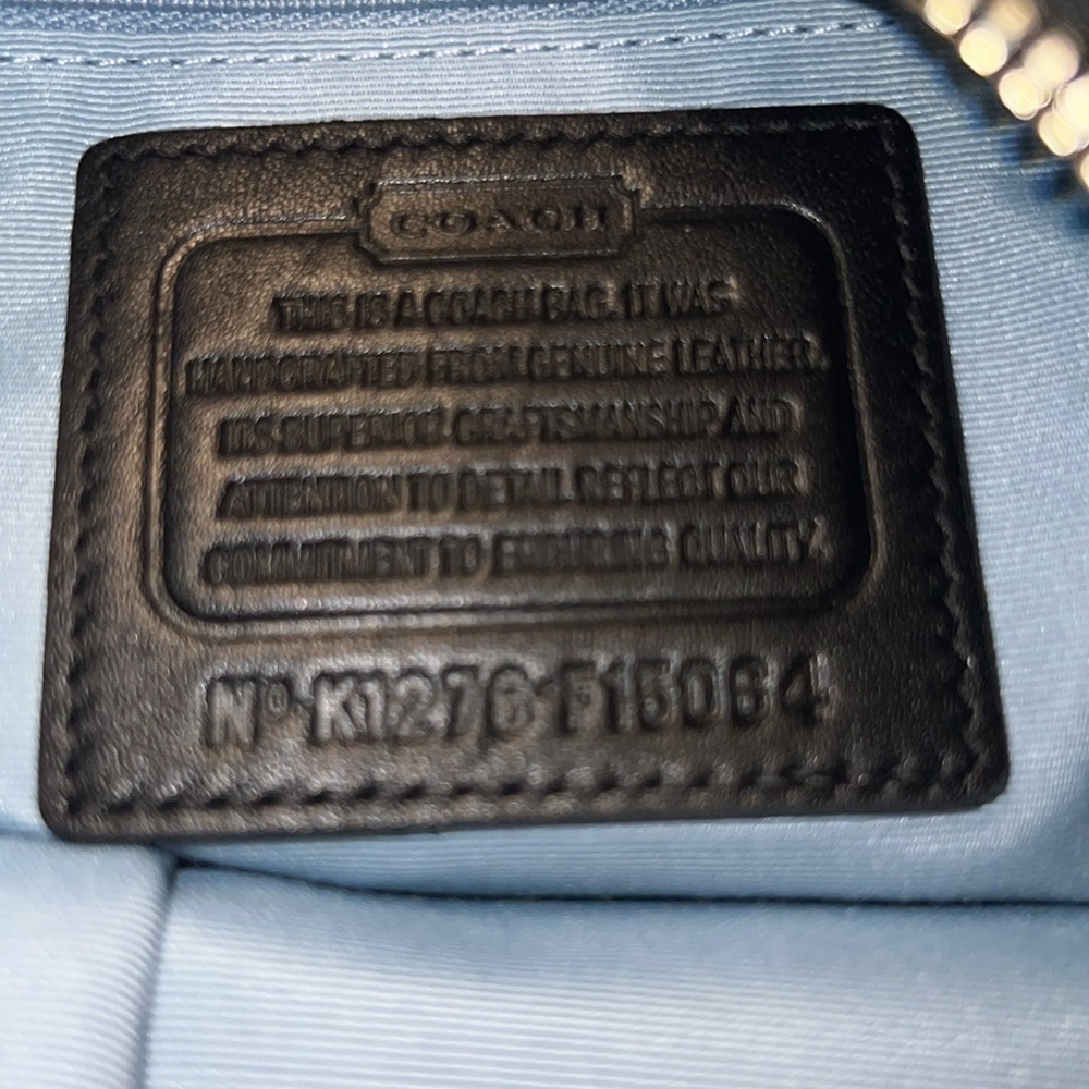 Coach Black Leather Shoulder Bag with Silver Hardware - Picture 11 of 11